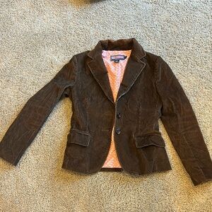 Vineyard Vines Women’s Corduroy Brown Blazer Size Small